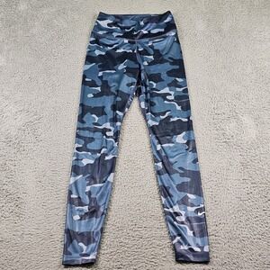 Nike Dri-Fit Leggings Womens XS Blue Camo High Rise Spandex Athletic DD4659-437